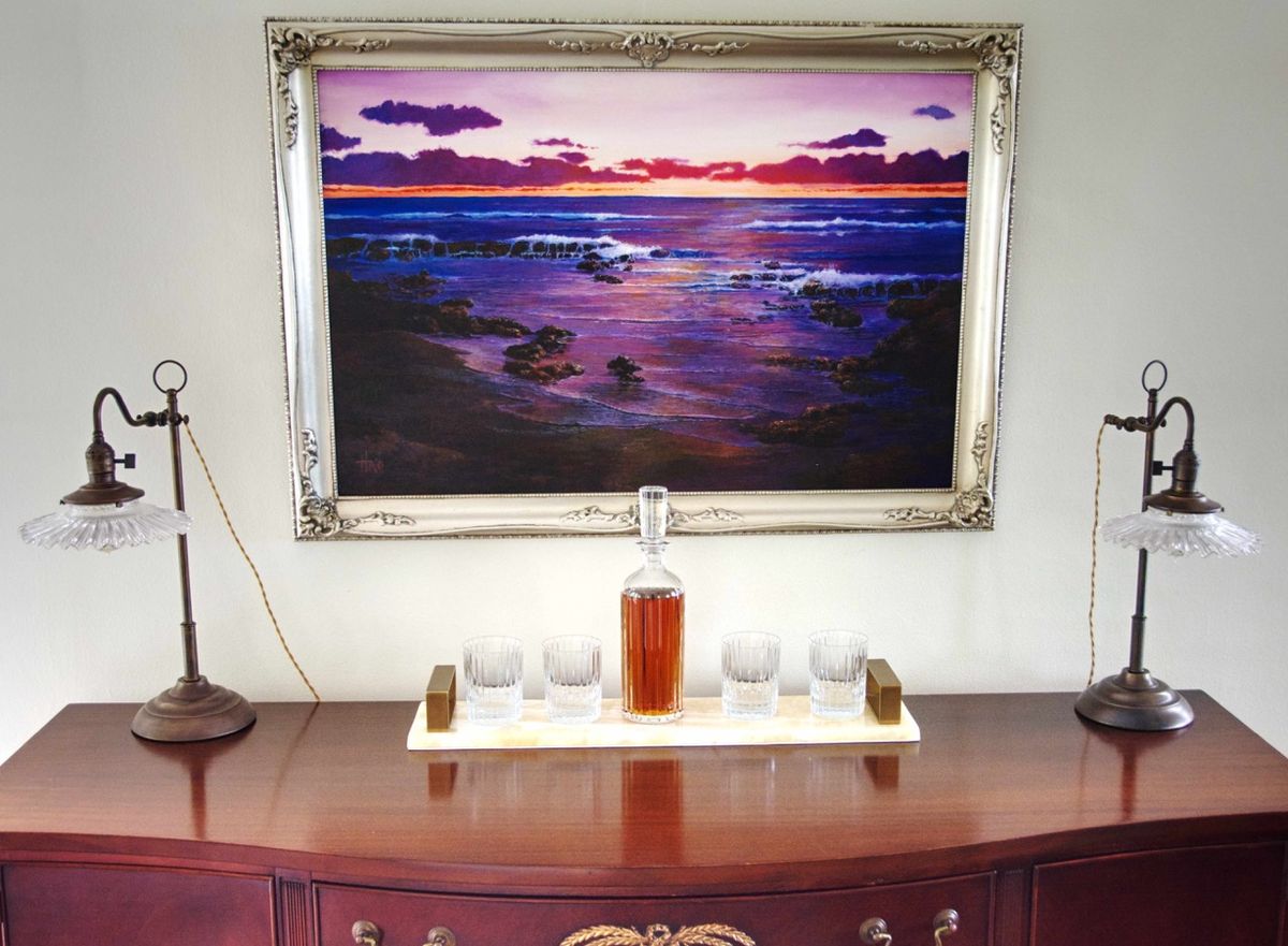 Sideboard and built-in buffet detail — Capitol Hill Colonial historic renovation, Seattle