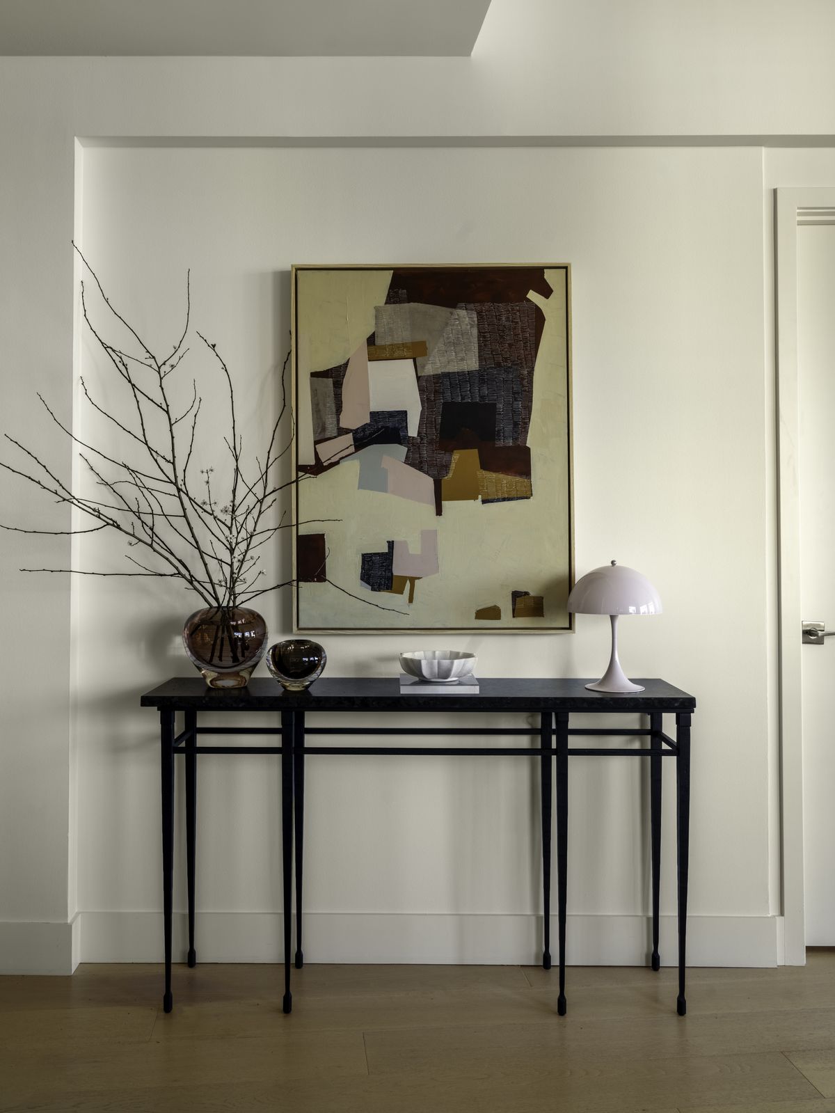 Master bedroom sanctuary with restrained palette, Downtown Sanctuary — Downtown, Seattle