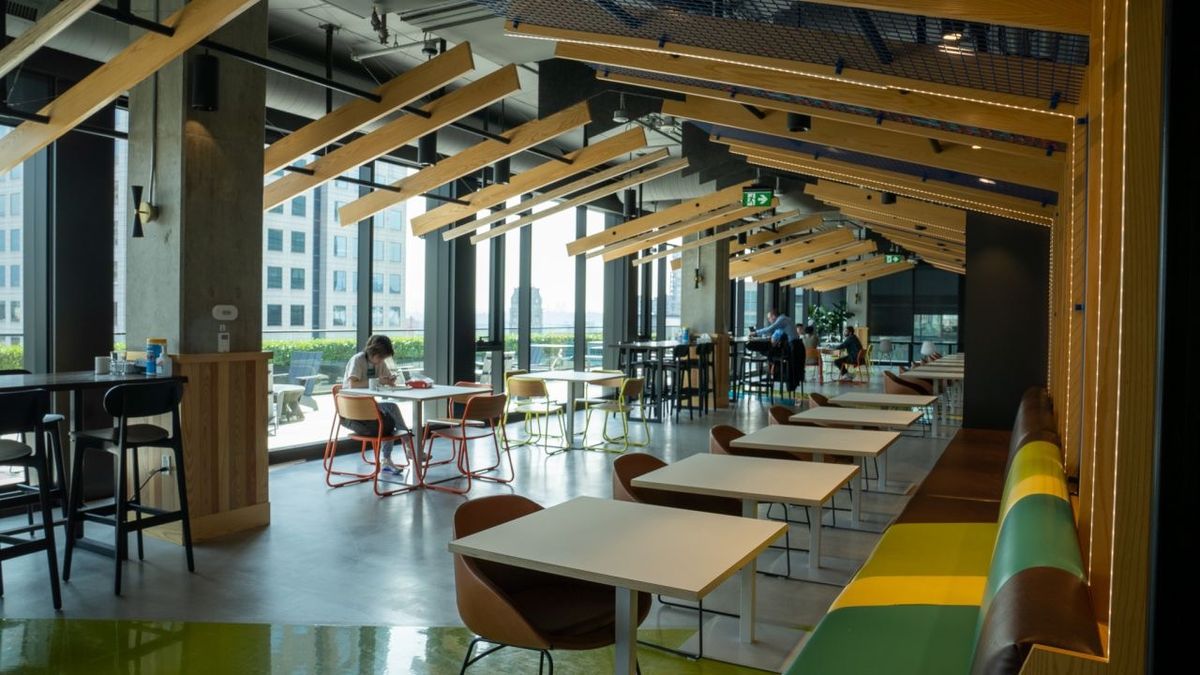 Commercial lobby with modern finishes — Commercial Works, Seattle