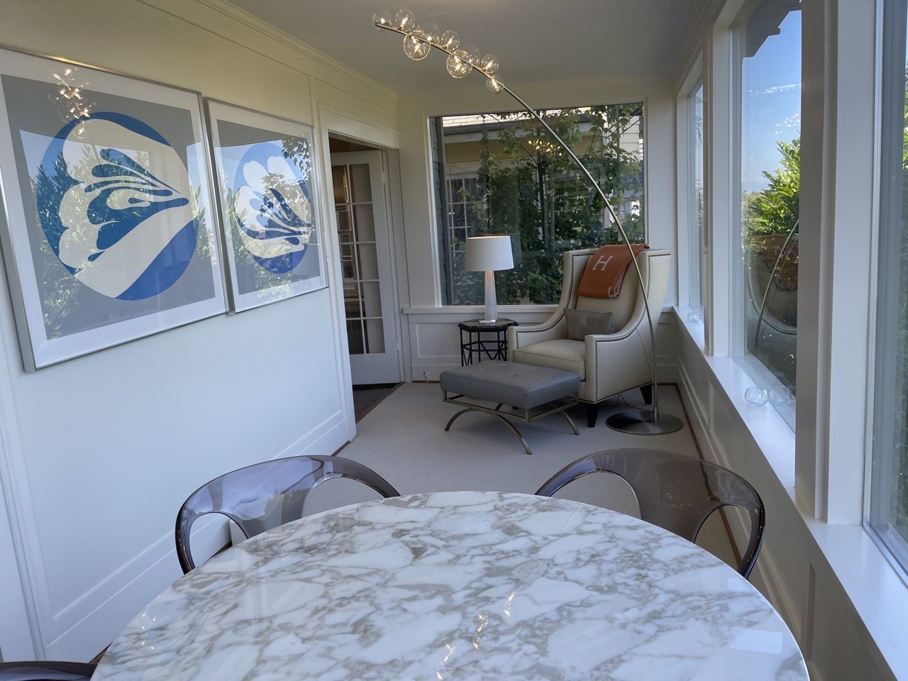 Sunlit sunroom renovation — Capitol Hill Colonial, Colonial renovation, Seattle — Andeva Designs