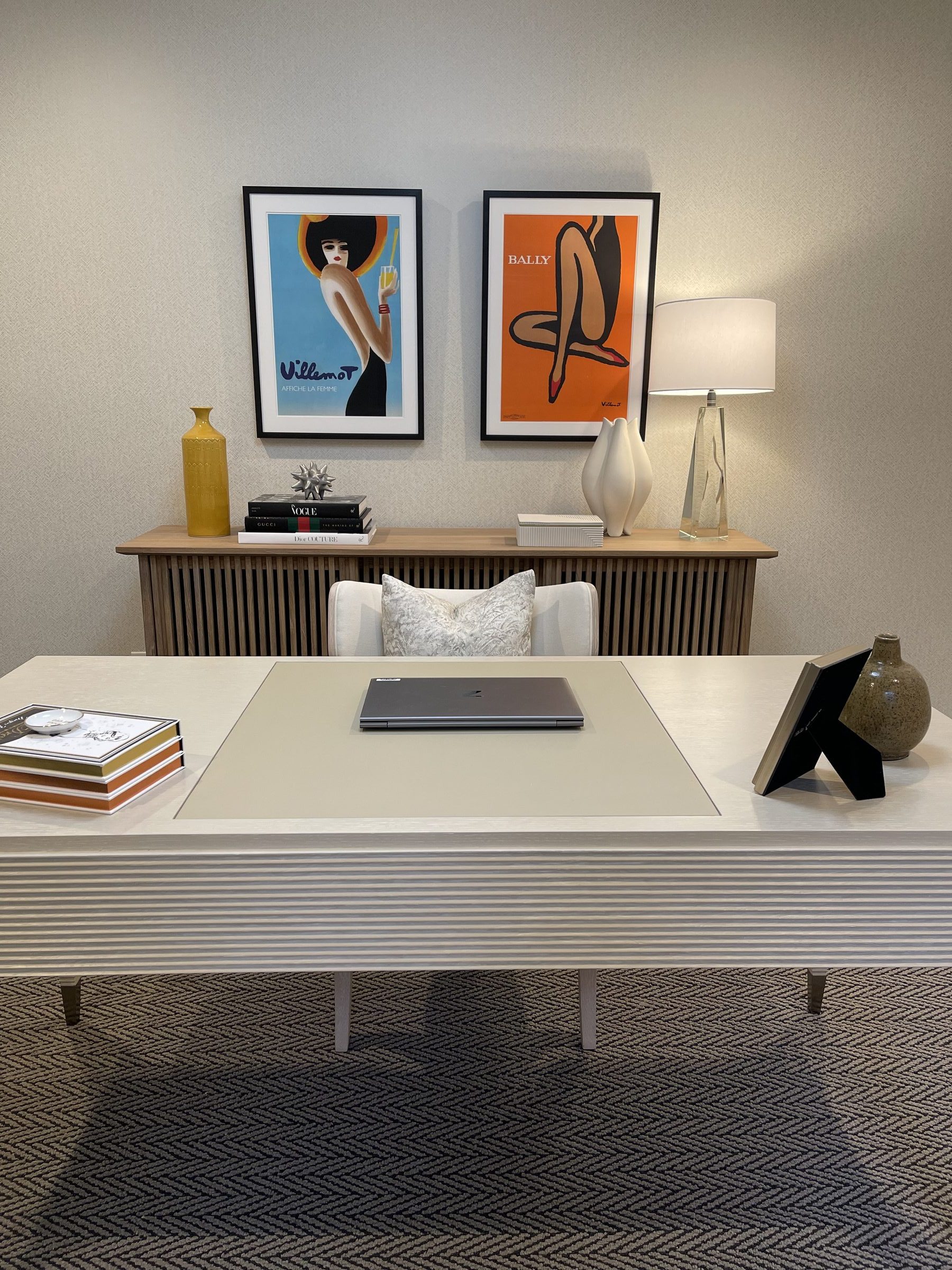 Refined home office workspace — Windermere Home Office, Seattle — Andeva Designs